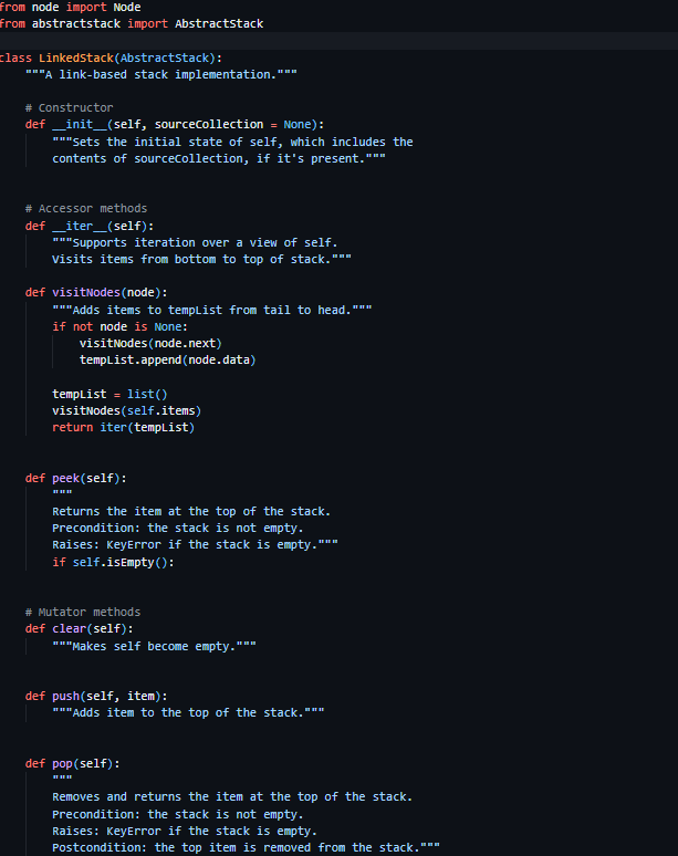 Solved In this exercise you'll be completing an array-based | Chegg.com