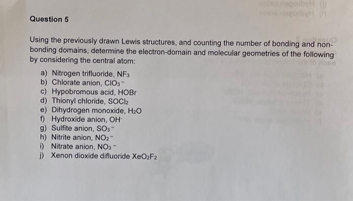 Solved Draw the Lewis structures for the following organic | Chegg.com