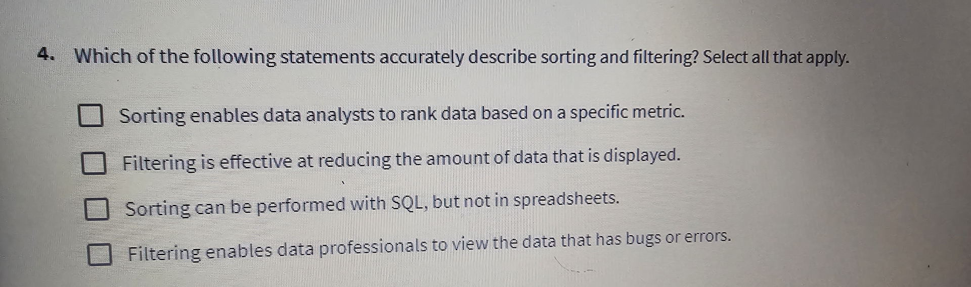 Solved Which of the following statements accurately describe | Chegg.com