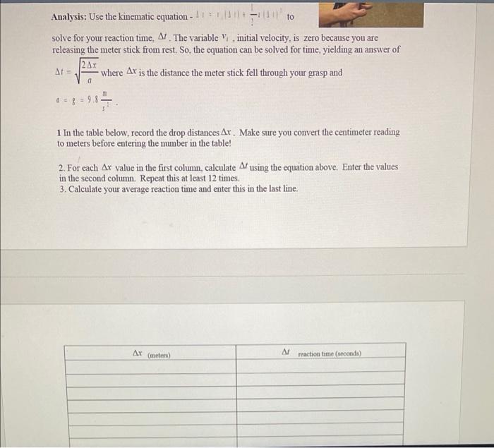 Solved PHS101 Fall 2021: Measuring Your Reaction Time: Using | Chegg.com