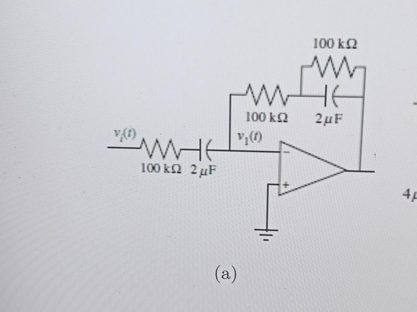 Solved find the transfer function for each operational | Chegg.com