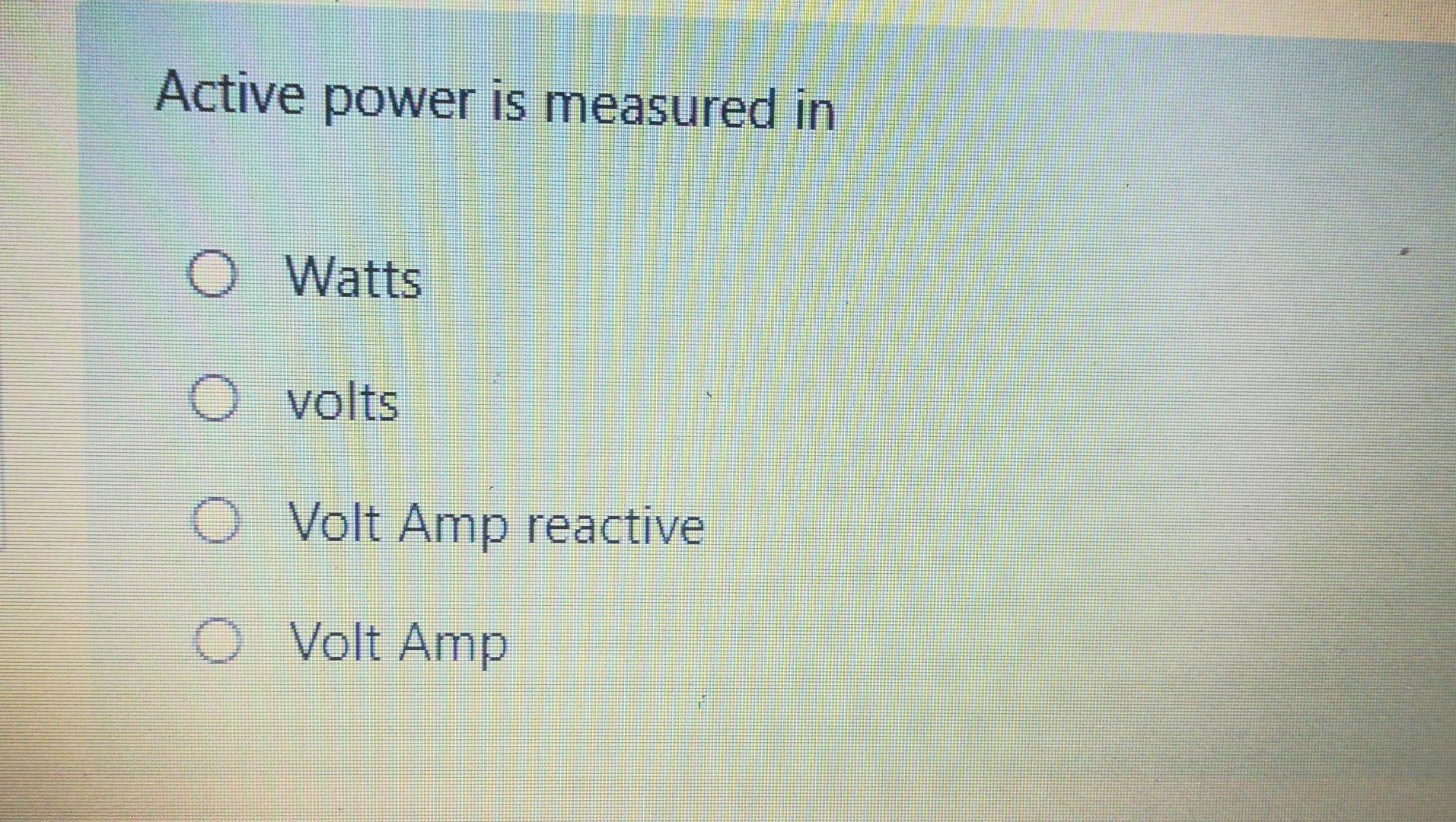 Solved Power factor for an pure resistive circuit is O Unity