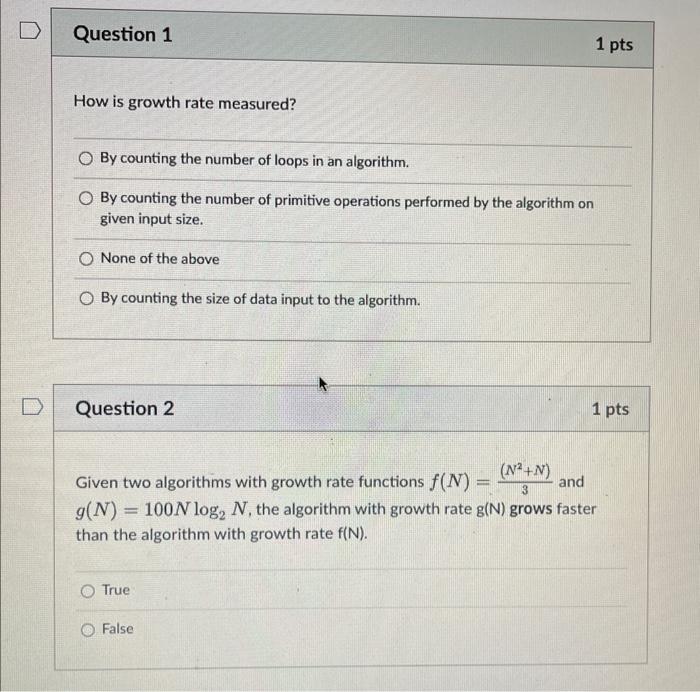 Solved How is growth rate measured? By counting the number | Chegg.com