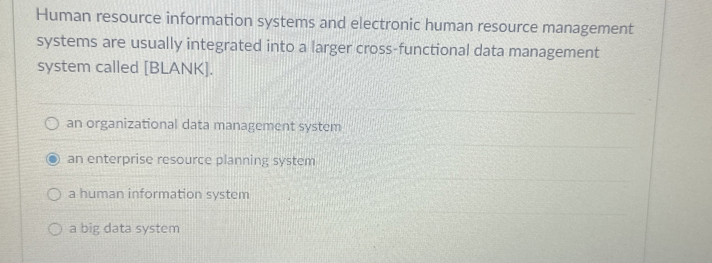 Solved Human resource information systems and electronic | Chegg.com