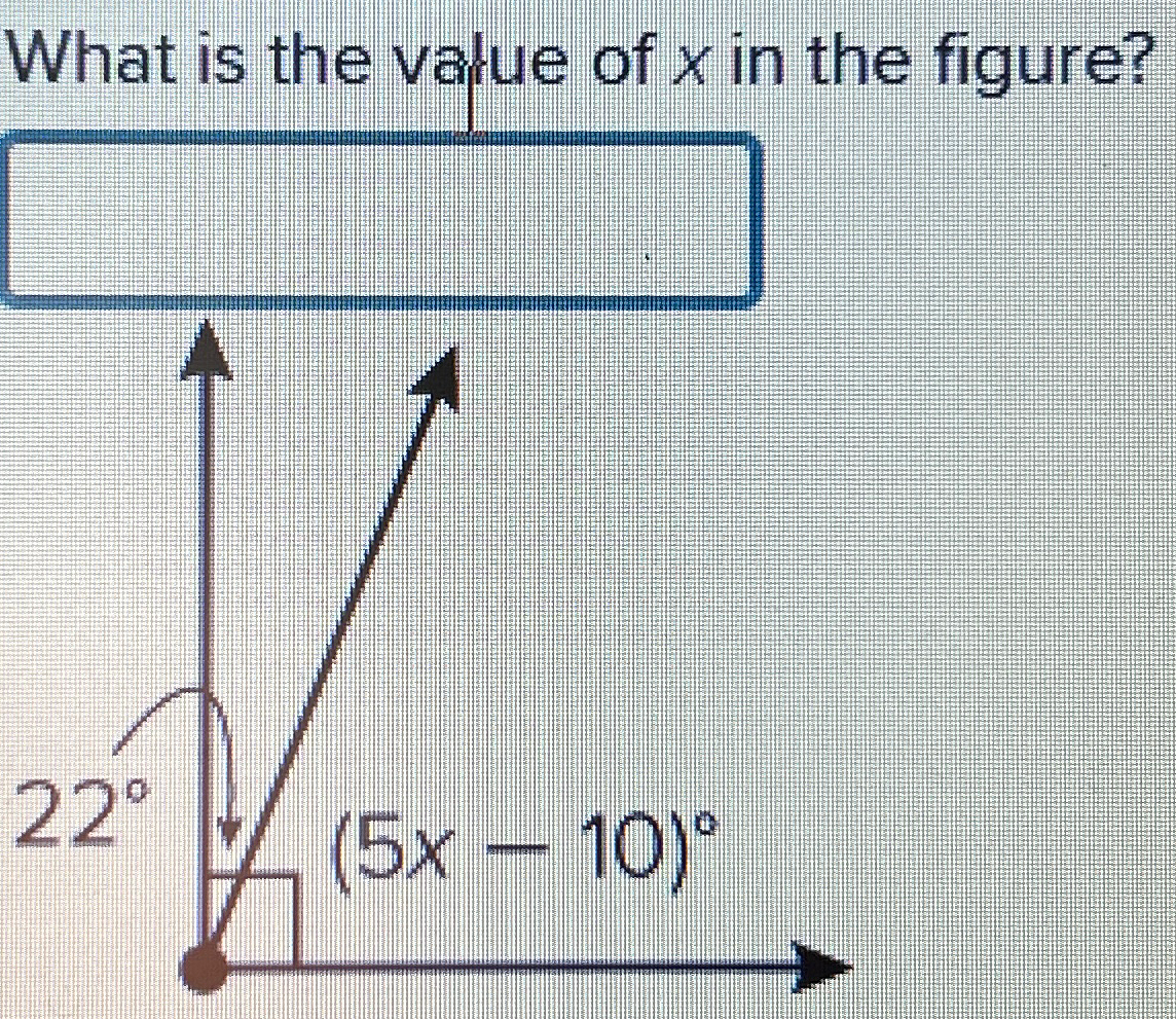 Solved What is the value of x ﻿in the figure | Chegg.com