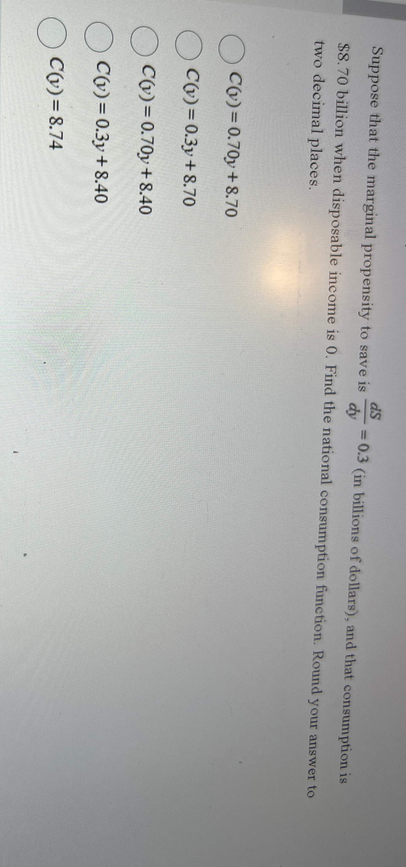 Solved Suppose that the marginal propensity to save is | Chegg.com