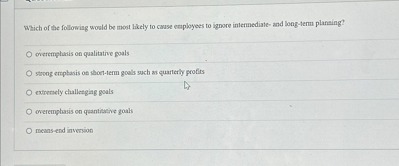 Solved Which of the following would be most likely to cause | Chegg.com
