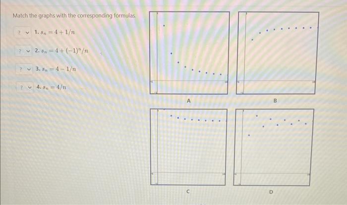 Solved Match the graphs with the corresponding formulas 1. | Chegg.com