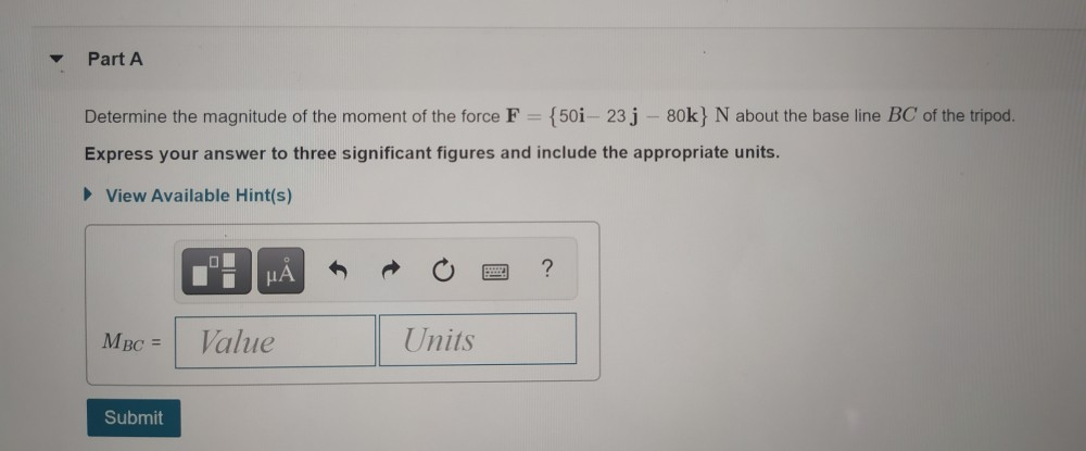 Solved Part A Determine The Magnitude Of The Moment Of The | Chegg.com