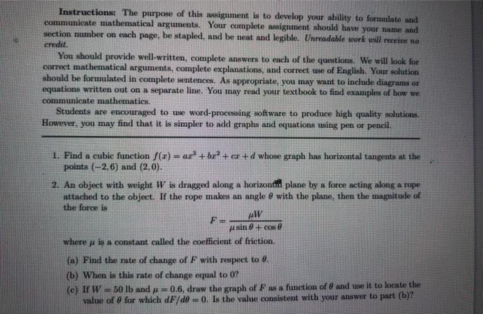 Solved Instructions: The purpose of this assignment is to | Chegg.com