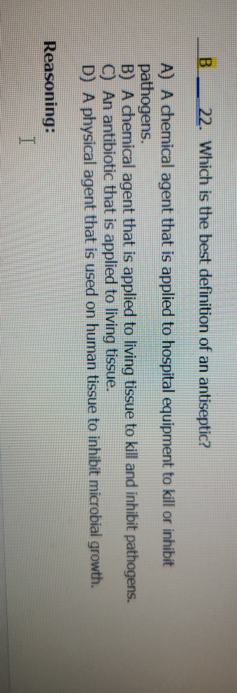 Solved 32 Bacteriocidal Agents Kill The Microorganisms A