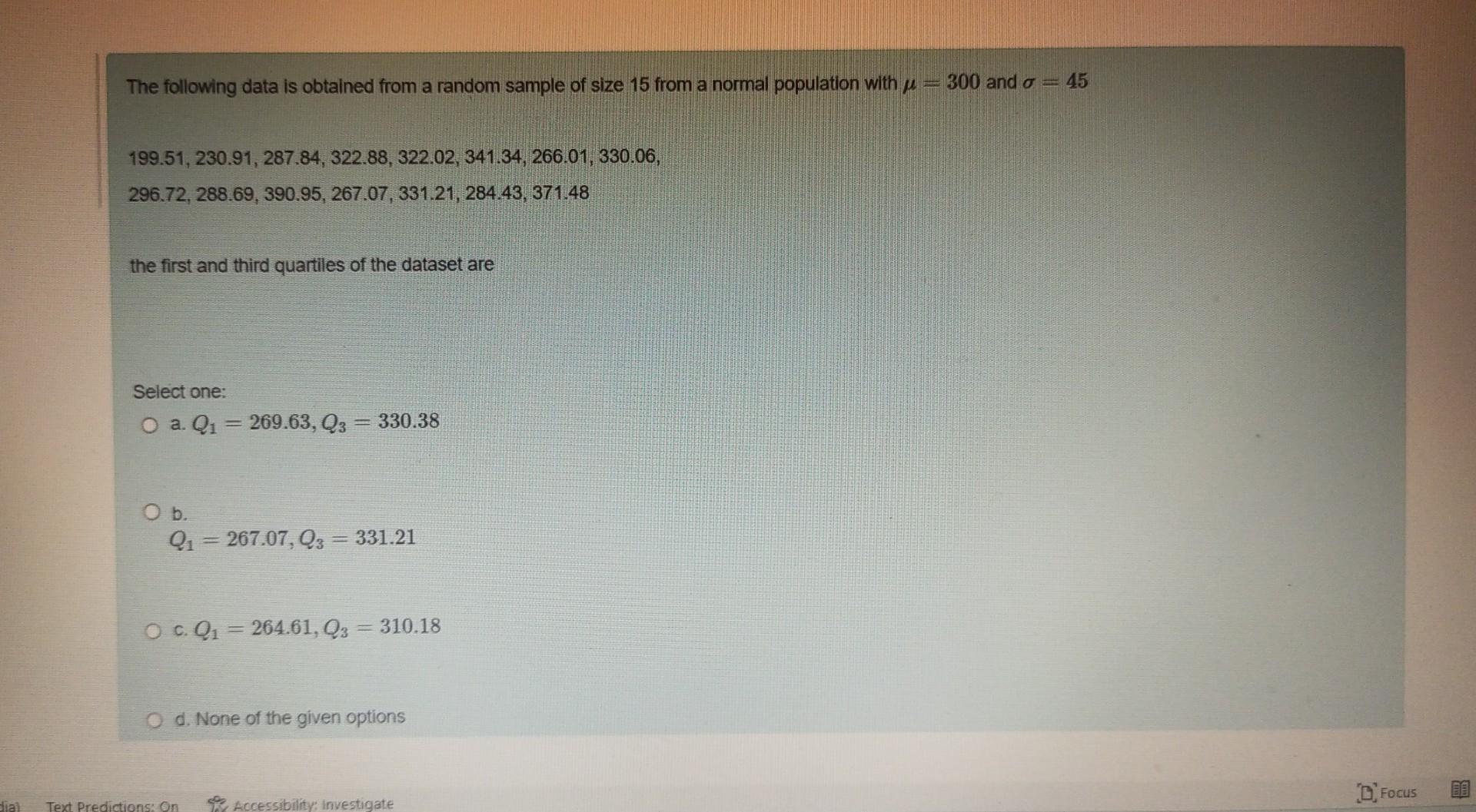 Solved The following data is obtained from a random sample | Chegg.com