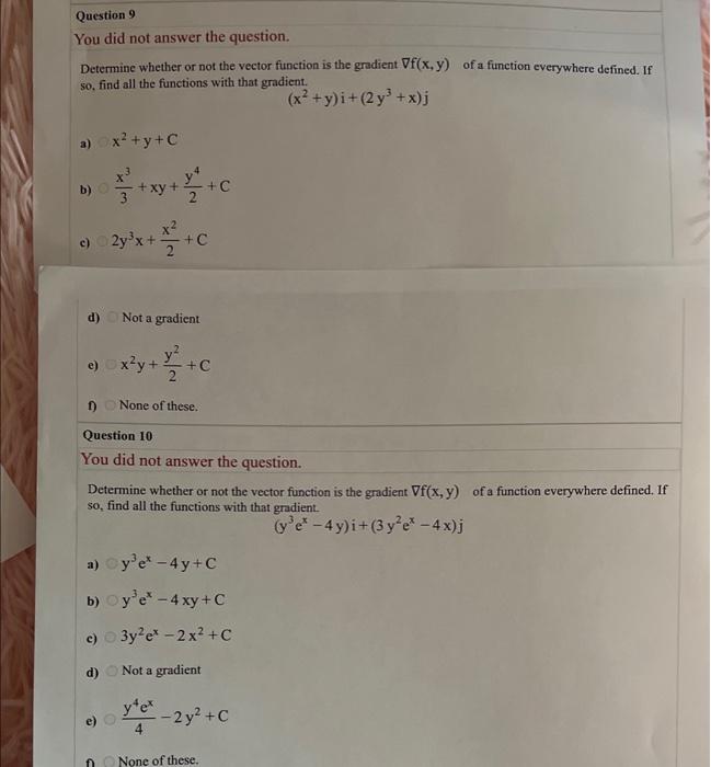 Solved Determine whether or not the vector function is the | Chegg.com