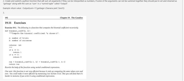 Solved 2. Create and summit a python function that will sum | Chegg.com