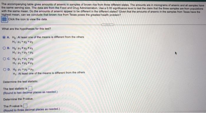 solved-the-accompanying-table-gives-amounts-of-arsenic-in-chegg