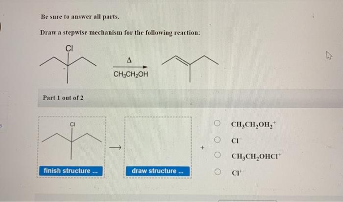 Solved Be sure to answer all parts. Draw a stepwise | Chegg.com