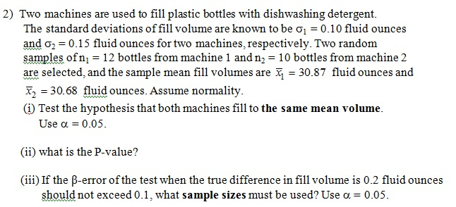 Two machines are used to fill plastic bottles with