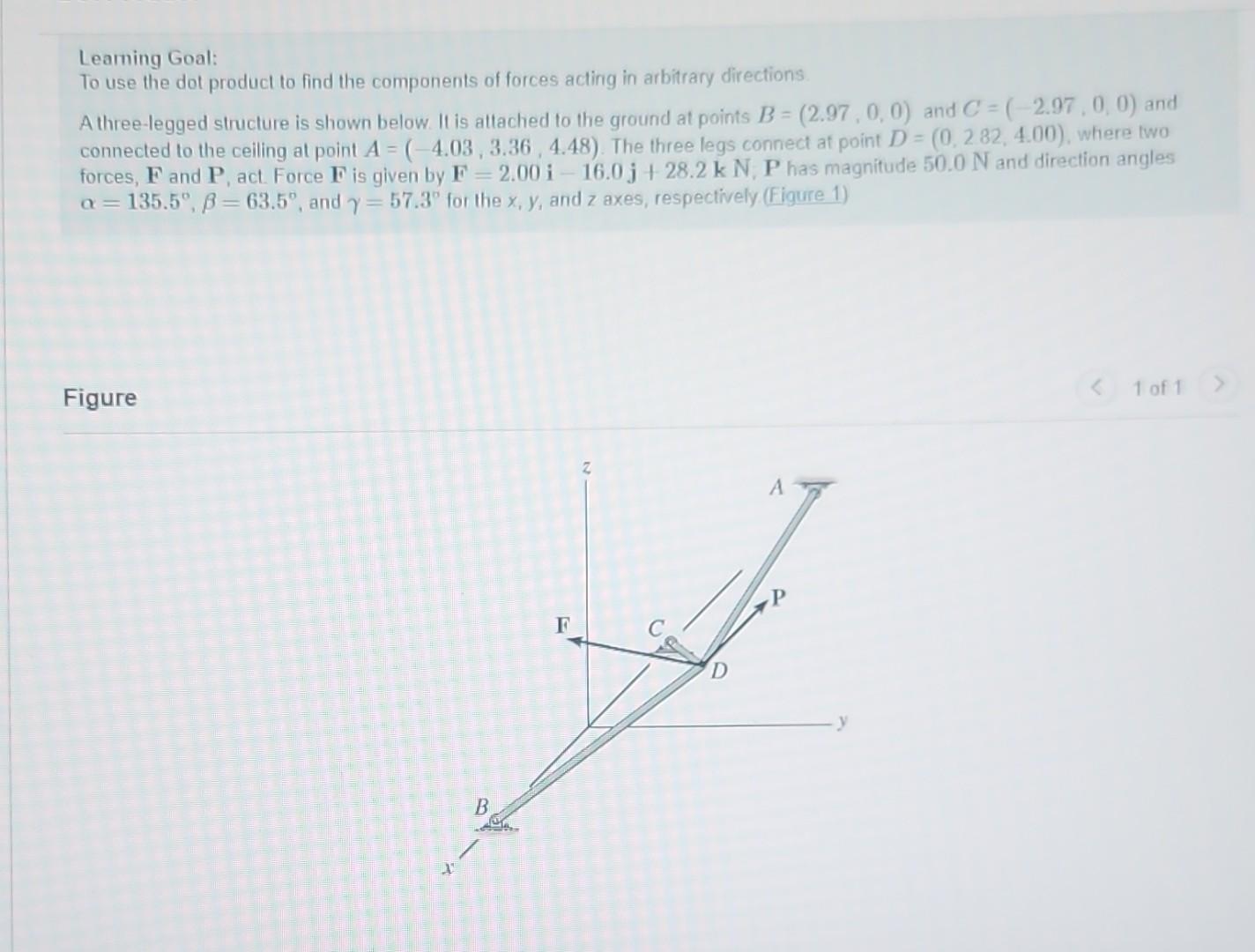 Solved Learning Goal: To Use The Dot Product To Find The | Chegg.com