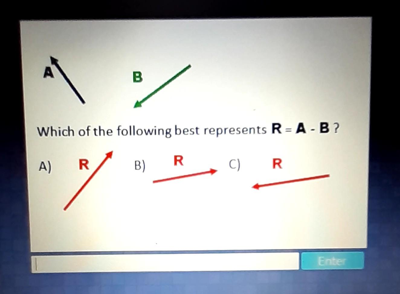 Solved A А B > Which of the following best represents R-A-B? | Chegg.com
