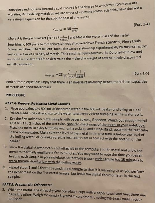 Solved can you help calculate trial 1 and 2 and calculate