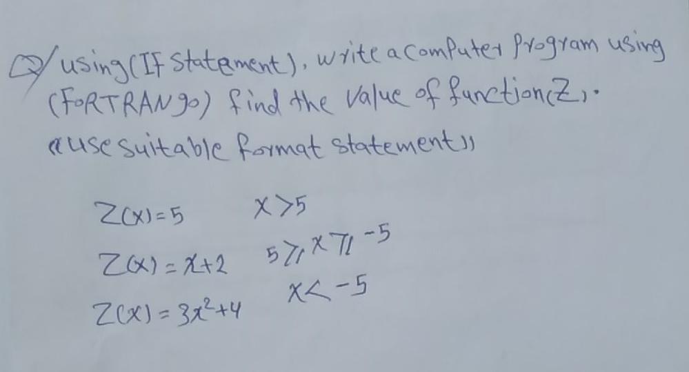 Solved o using (If statement), write a computer program | Chegg.com