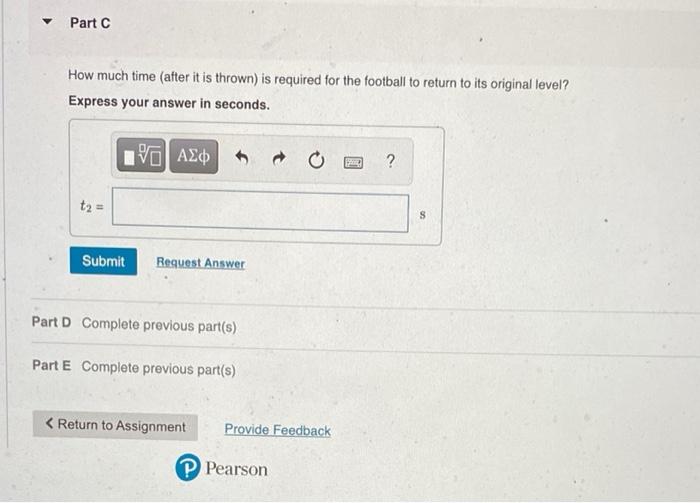 Solved A rookie quarterback throws a football with an