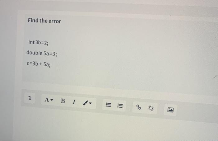 Solved Find the error and correct it swered i=5 it of 1.00 | Chegg.com