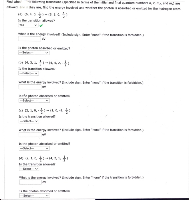 Solved Find Whet The Following Transitions (specified In | Chegg.com