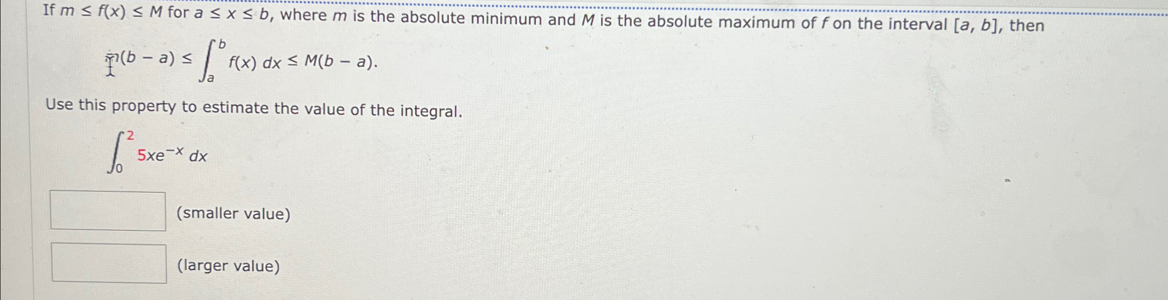 Solved If M≤f(x)≤m ﻿for A≤x≤b, ﻿where M ﻿is The Absolute 