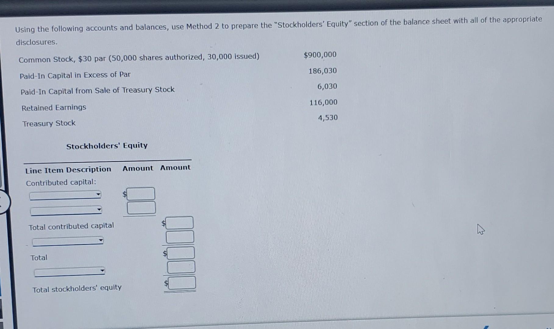 Solved Using The Following Accounts And Balances Use Method 9020