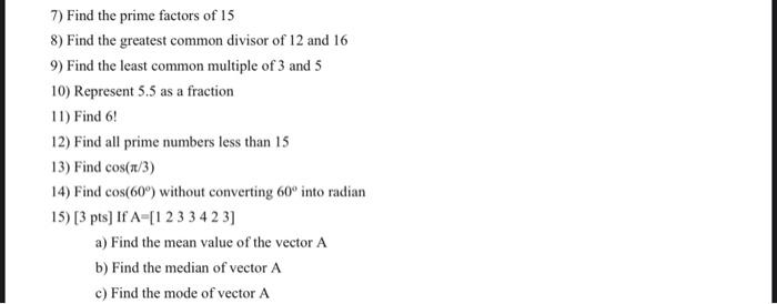 find the common factors of 8 12 and 15