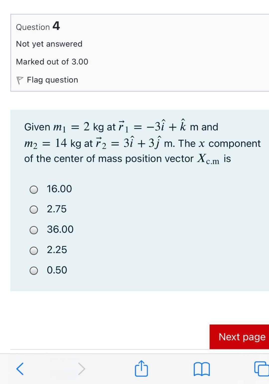 Solved Question 4 Not Yet Answered Marked Out Of 3 00 P F Chegg Com
