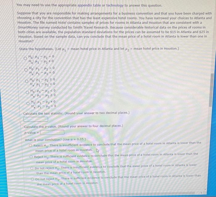 Solved A Formulate The Null And Alternative Hypotheses To