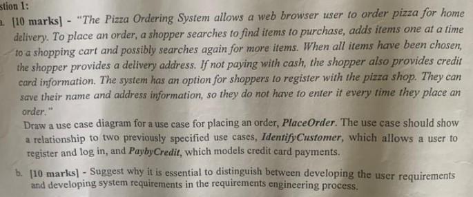 Solved 10 Marks The Pizza Ordering System Allows A Web Chegg Solved 10 Marks The Pizza Ordering System Allows A Web Chegg