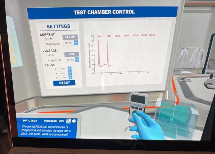 TEST CHAMBER CONTROL 10 SO100 SETTINGS CURRENT Mode