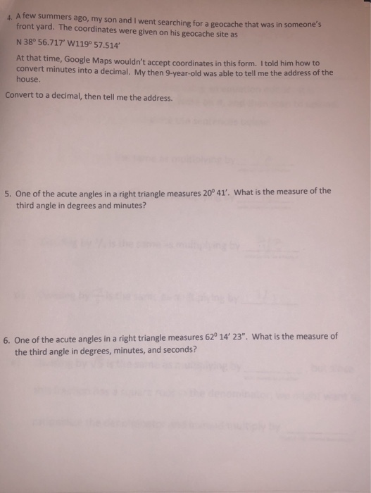 Solved Trigonometry: Assignment 4.10 NAMES: Review your | Chegg.com
