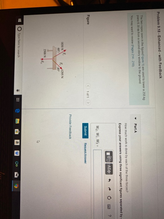 Solved Problem 9.18 - Enhanced - with Feedback The two ropes | Chegg.com