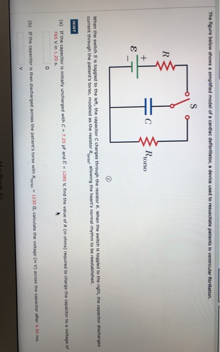 Solved The figure below shows a simplified model of a | Chegg.com
