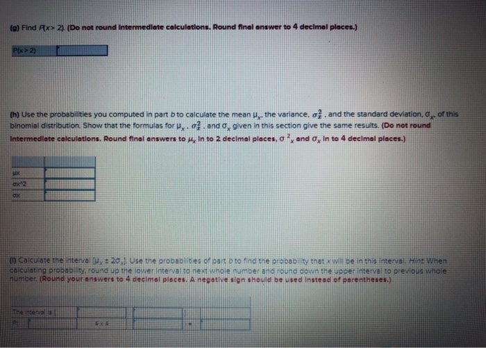 Solved Suppose that x is a binomial random variable with | Chegg.com