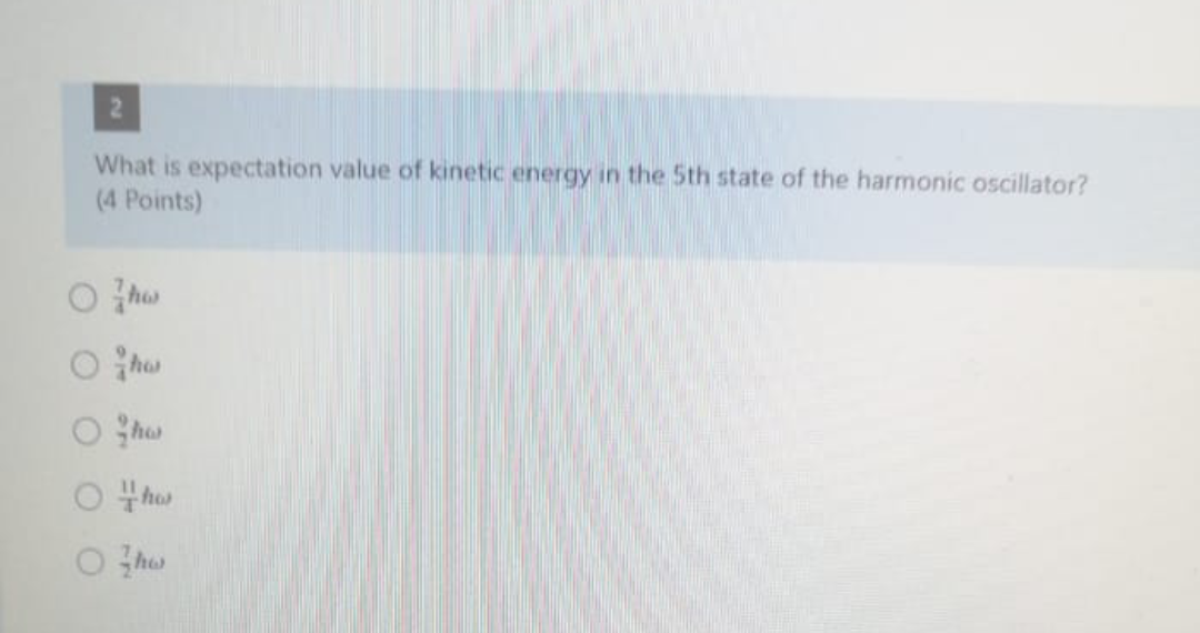 Solved What is expectation value of kinetic energy in the | Chegg.com