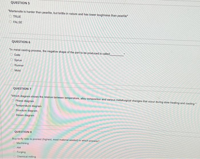 Solved "Martensite is harder than pearlite, but britte in
