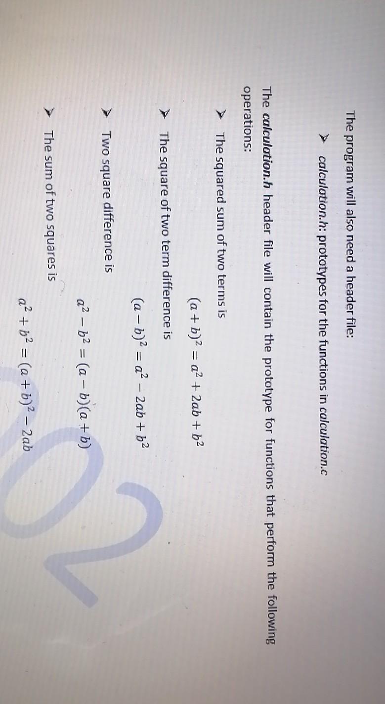 Solved QUESTION Write a program that performs some | Chegg.com