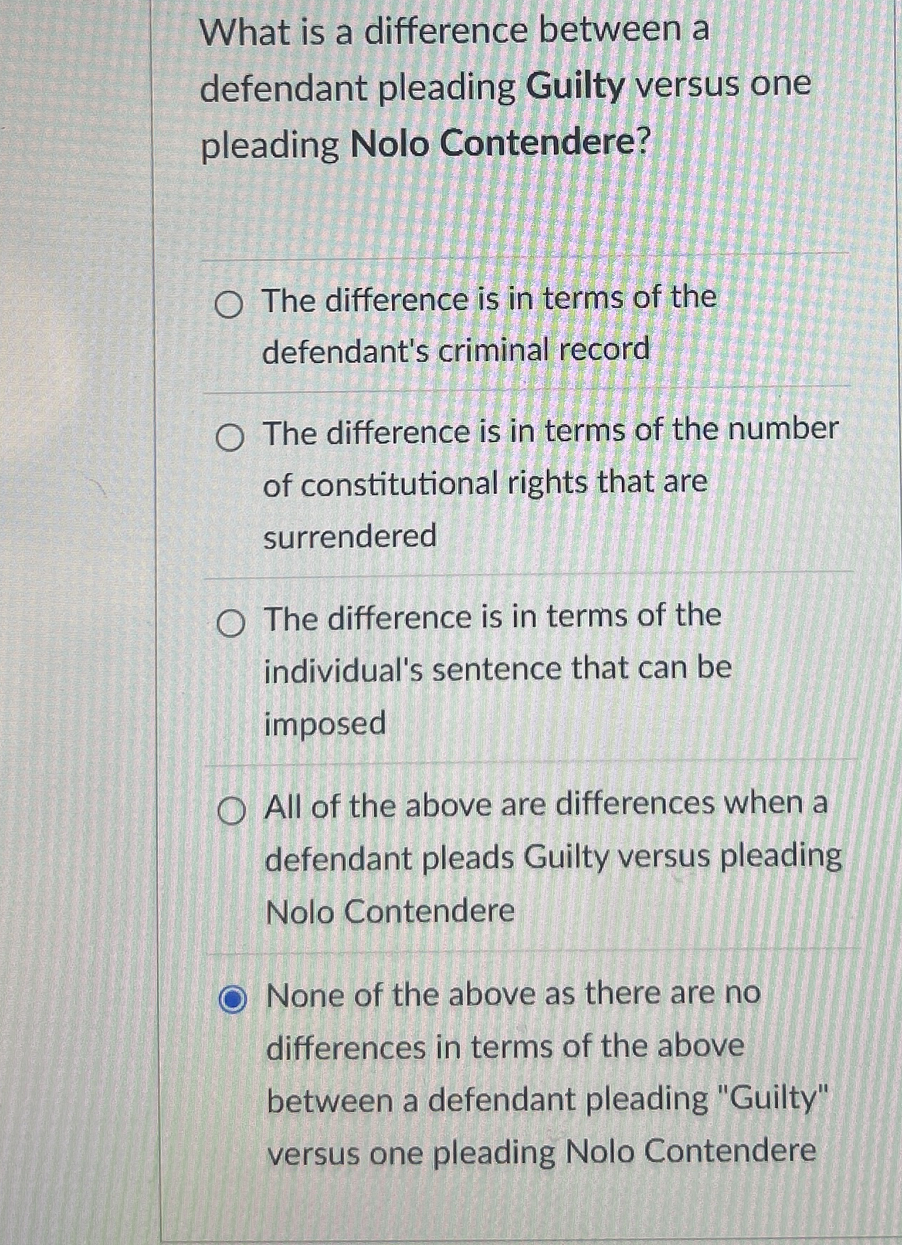 [Solved]: What is a difference between a defendant pleading