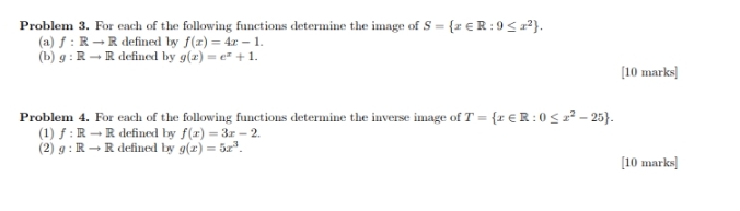 Solved Problem 3. ﻿For each of the following functions | Chegg.com