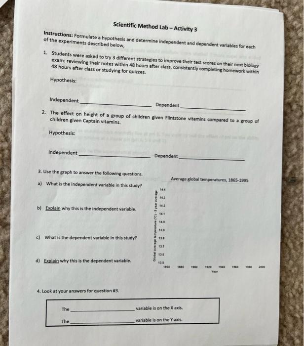 using the scientific method plant experiment answers