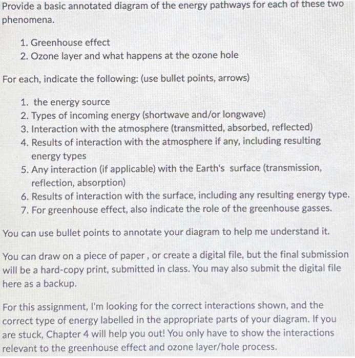 Solved Provide a basic annotated diagram of the energy | Chegg.com