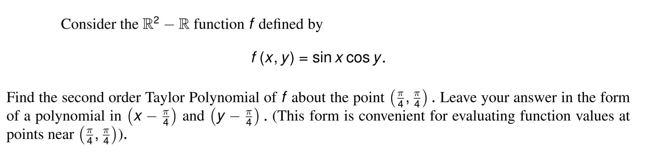 Solved Consider the R2-R ﻿function f ﻿defined | Chegg.com