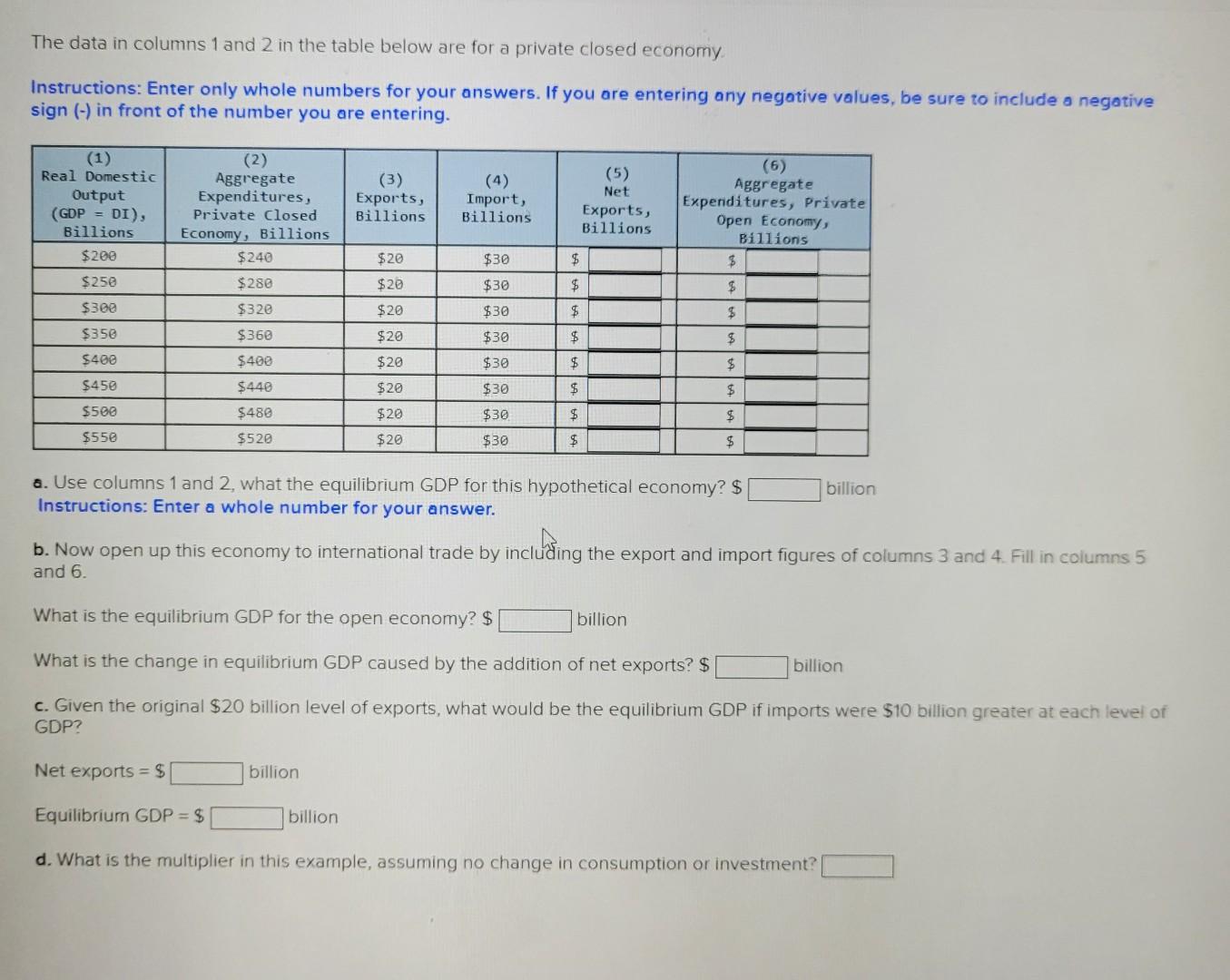 Solved The data in columns 1 and 2 in the table below are | Chegg.com