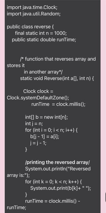 Solved Can you just write a pseudocode with "for" in this | Chegg.com