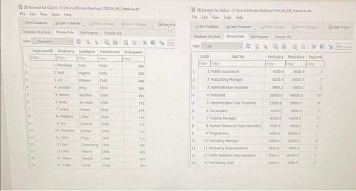 Solved To complete this Database Project, write a query for | Chegg.com